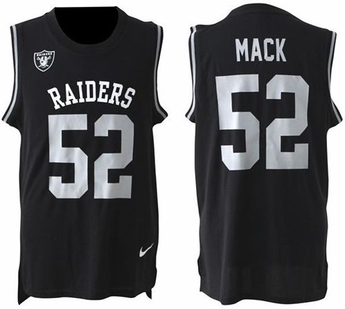 Nike Raiders #52 Khalil Mack Black Team Color Men's Stitched NFL Limited Tank Top Jersey